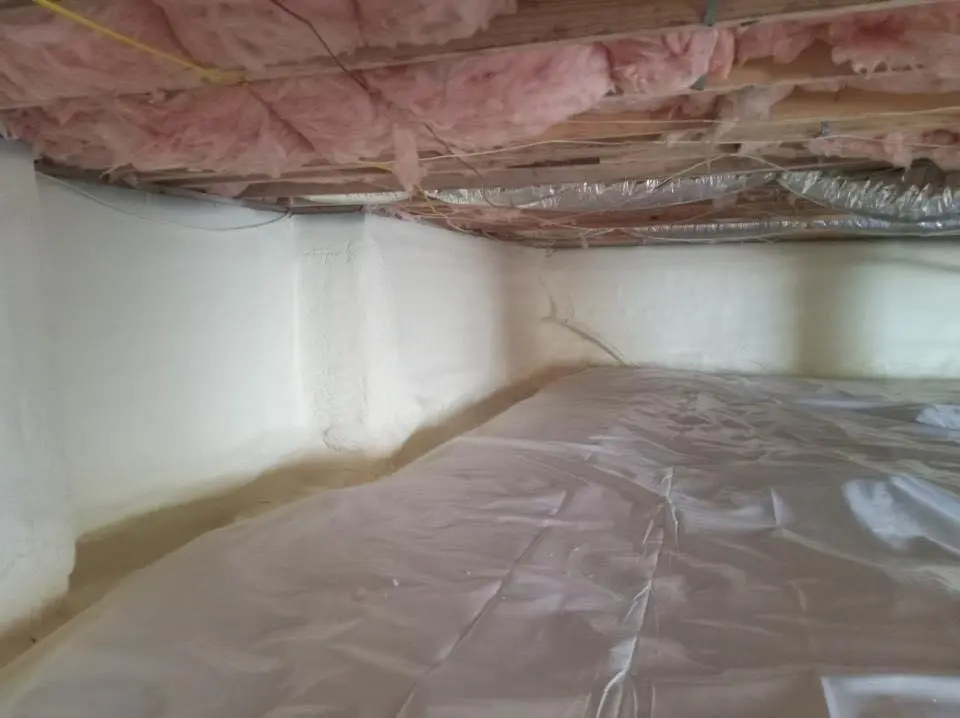 Crawl space encapsulation with closed-cell spray foam for Attic Insulation in Rio Rico